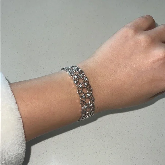 „Stroili Oro“ brand bracelet, silver color. - Made in Italy - Picture 3 of 4